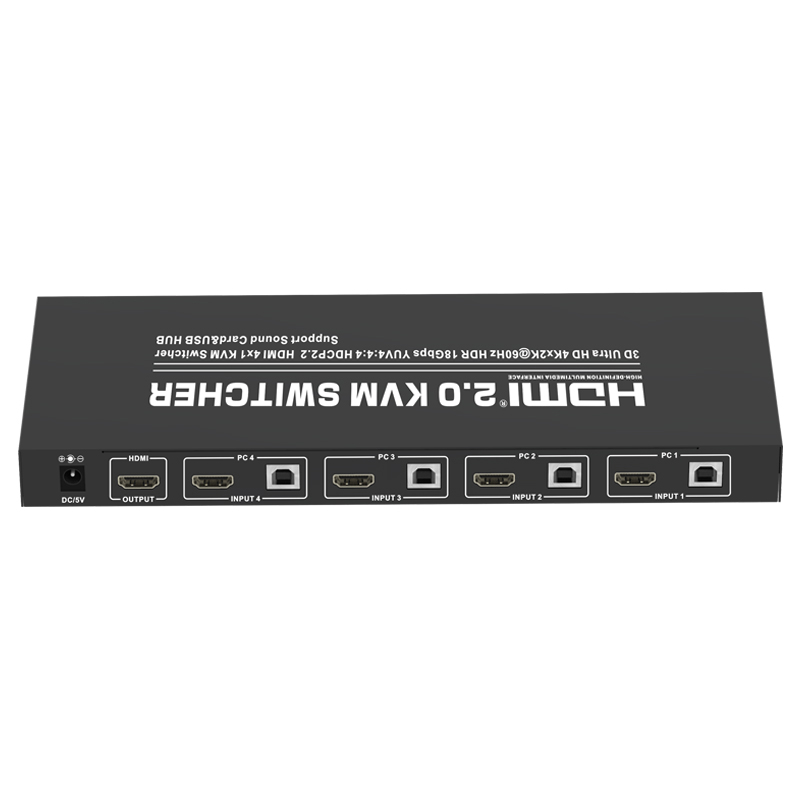 سوئيچ کی وی اِم 4 پورت HDMI تی سی تی