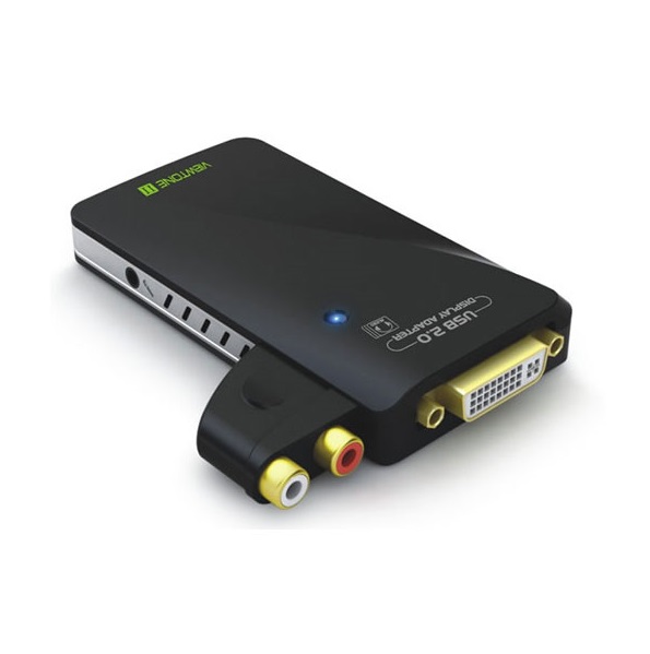مبدل تصویری 2.0 USB به DVI/VGA/HDMI با خروجی صدا فرانت