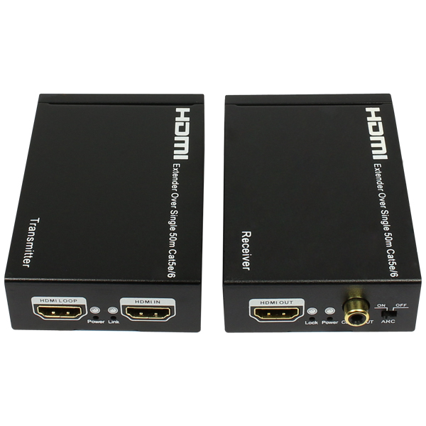 افزایش HDMI روی شبکه تا 50 متر با خروجی Loop و پشتیبانی از ARC + ریموت دوطرفه  فرانت