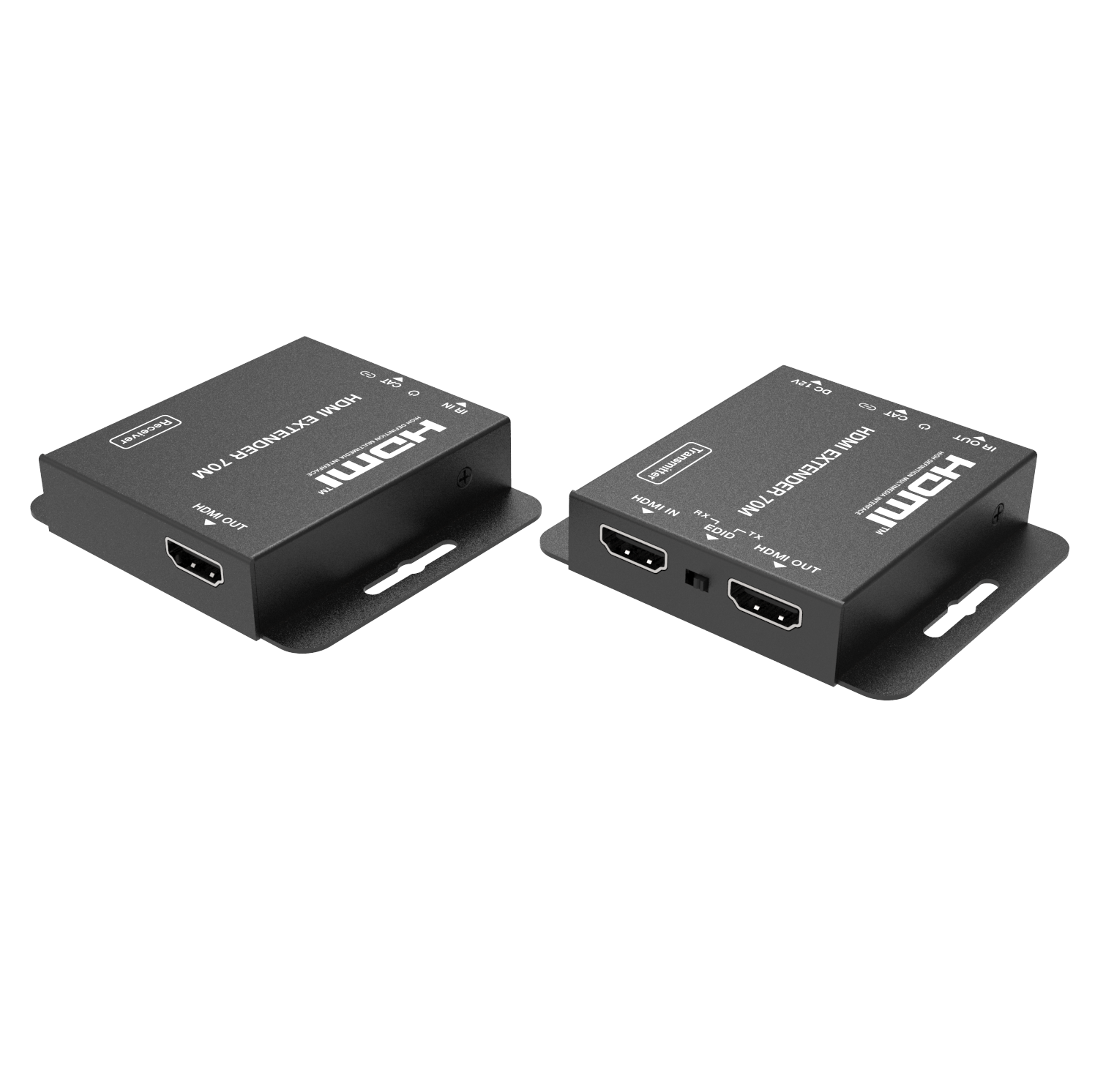 افزایش HDMI روی کابل شبکه تا 70 متر + ریموت + اکولایزر فرانت