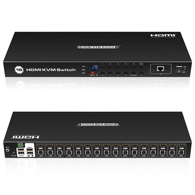 سوئيچ کی وی اِم 16 پورت HDMI لیمستون