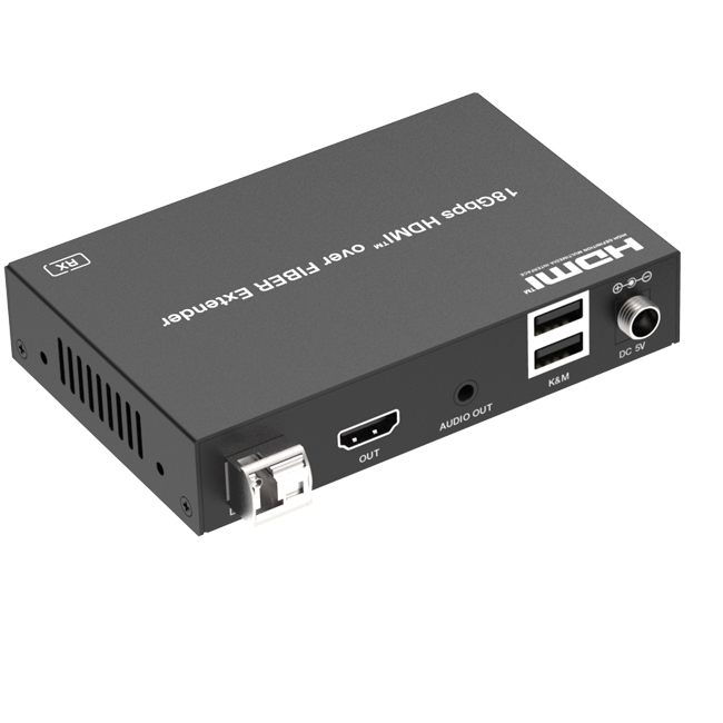 افزایش HDMI 2.0 KVM روی فیبر نوری تا 10 کیلومتر فرانت